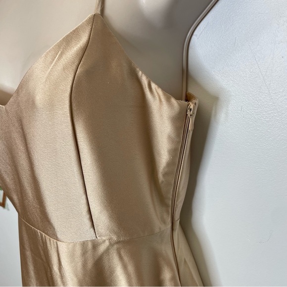 Show me your Mumu faith maxi dress Champagne bridesmaid XS - Picture 6 of 8
